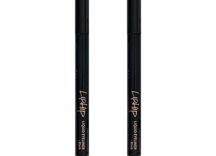LIPHEEQ  Liquid Eyeliner 0.6g, Black, 2 Count