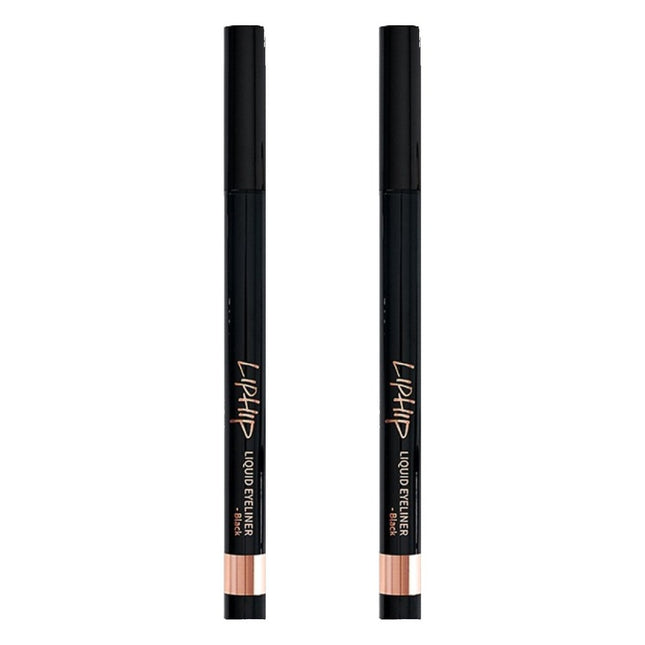 LIPHEEQ  Liquid Eyeliner 0.6g, Black, 2 Count