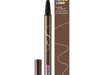 FOX VANITY  Waterproof Quick Filter Pen Eyeliner 0.5g Deep Brown Mocha, 1 Count