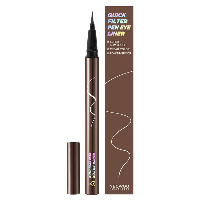 FOX VANITY  Waterproof Quick Filter Pen Eyeliner 0.5g Deep Brown Mocha, 1 Count