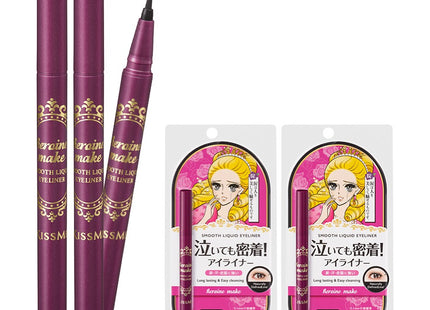 HEROINE MAKE  Smooth Liquid Eyeliner N 0.4ml, Deep Black, 2 Count