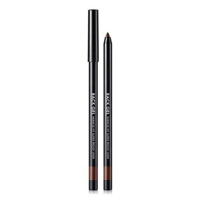 TONYMOLY  Back Gel Miracle Fit Superproof Pencil Liner 0.5g, 01 True Black, 1 Count