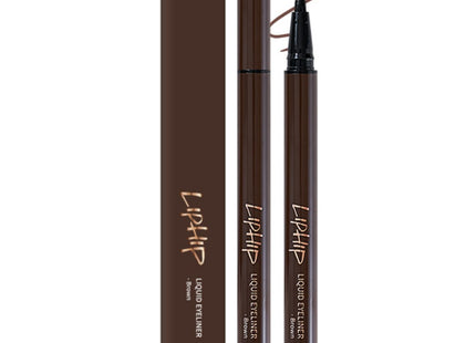 LIPHOP  Liquid Eyeliner 0.6g, Brown, 1 count