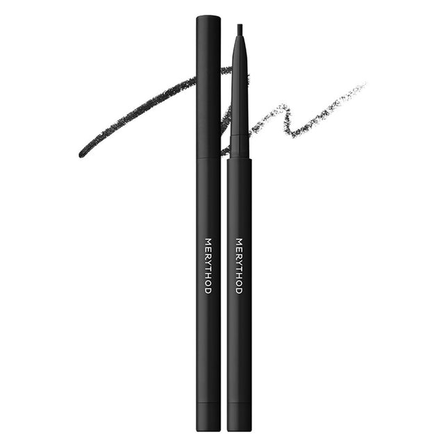 MERYTHOD Merythod Reel Edge Slim Liner Eyeliner 0.05g, 01 Deep Black, 1 Count