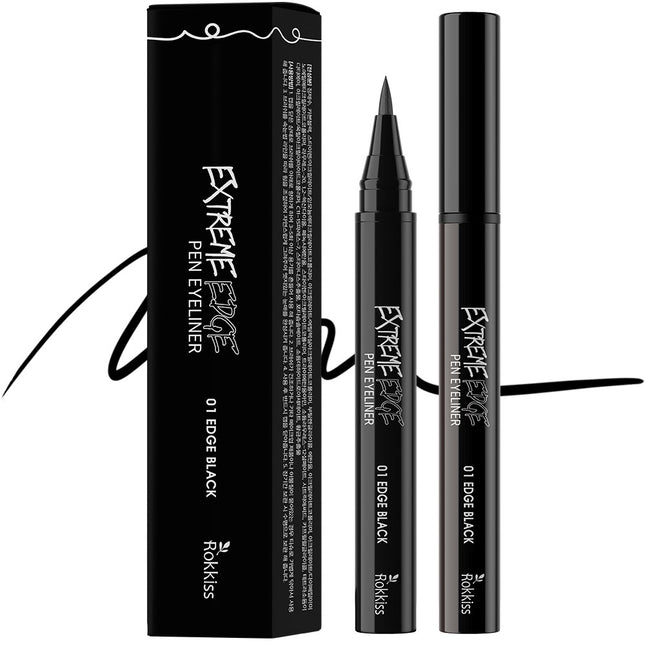 ROCKY'S  Extreme Edge Pen Eyeliner, Edge Black, 2 Count