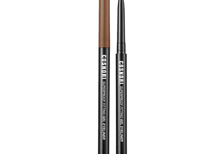 COSNOIR  Super Proof Fitting Gel Eyeliner Pencil 0.13g, 02 Black Brown, 1 Count