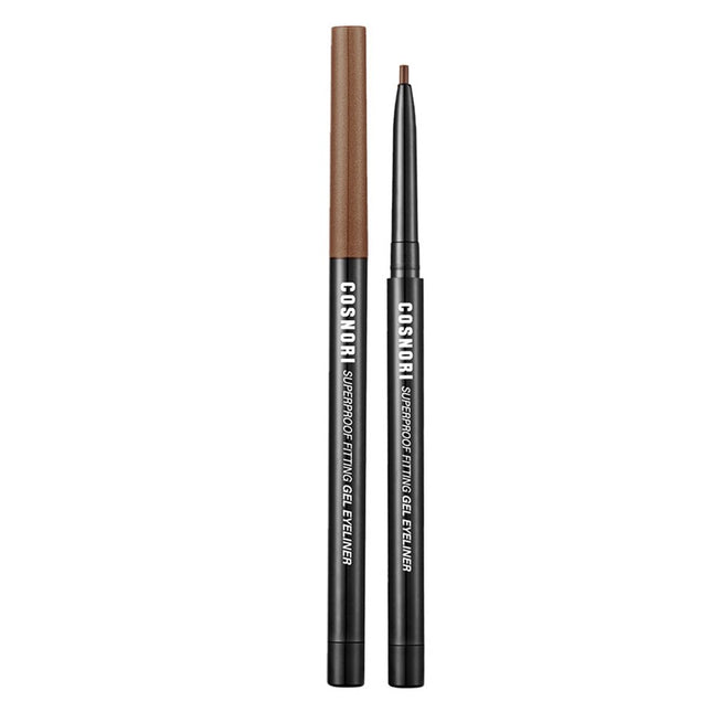 COSNOIR  Super Proof Fitting Gel Eyeliner Pencil 0.13g, 02 Black Brown, 1 Count