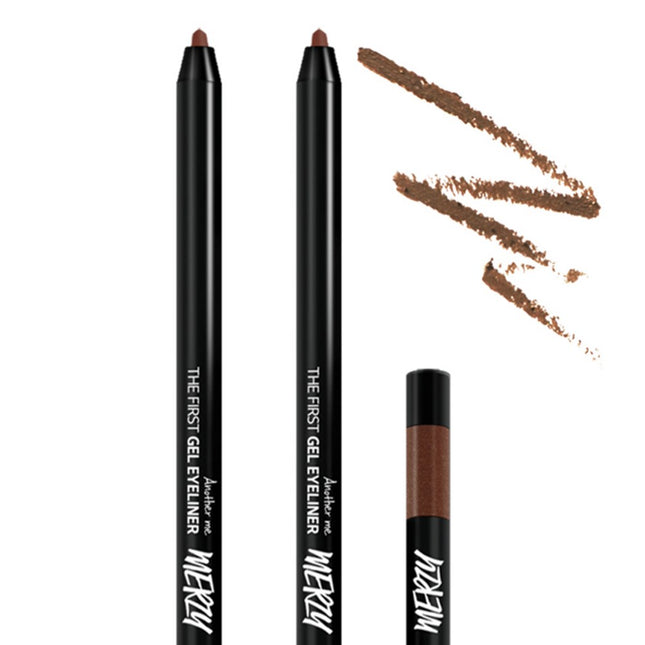 MERZY  The First Gel Eyeliner 0.5g, G12 Sienna Brown, 2 Items
