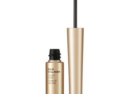 THE FACE SHOP  Gold Collagen Liquid Eyeliner 5.5g, 01 Black, 1 count