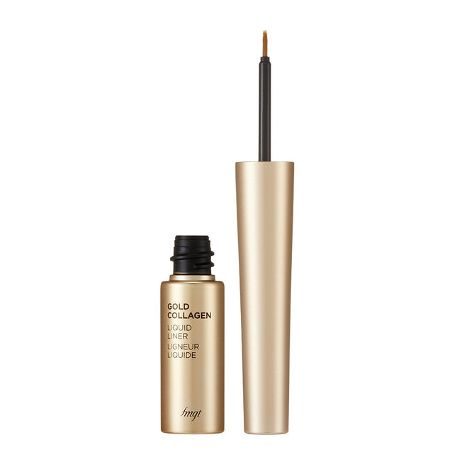 THE FACE SHOP  Gold Collagen Liquid Eyeliner 5.5g, 01 Black, 1 count