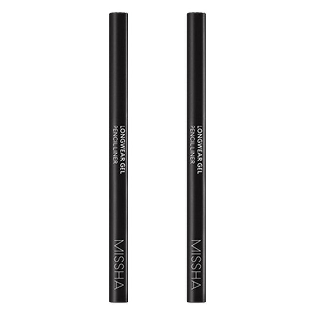 MISSHA  Long-Wear Gel Pencil Liner 0.14g, 2 Count