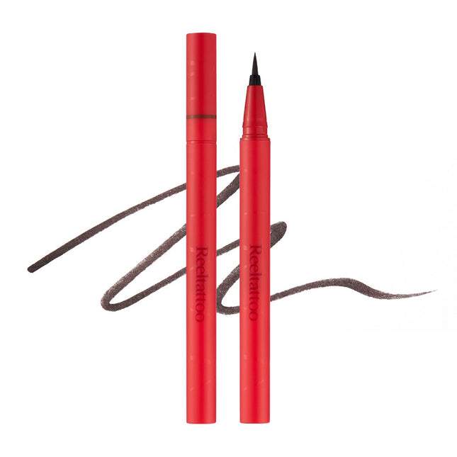 MERYTHOD Merythod Reel Tattoo Brush Eyeliner 0.4g, 02 Dark Brown, 1 count