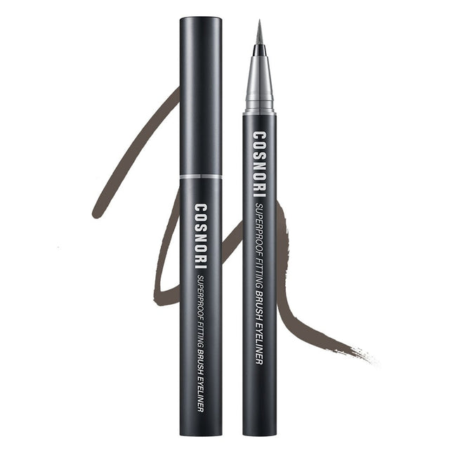 COSNORI  Superproof Fitting Brush Eyeliner 0.6g, 04 Ash Grey, 1 pc