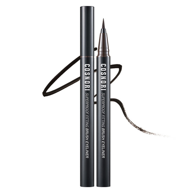 COSNOIR  Superproof Fitting Brush Eyeliner 0.6g, 1 piece, 02 Black Brown