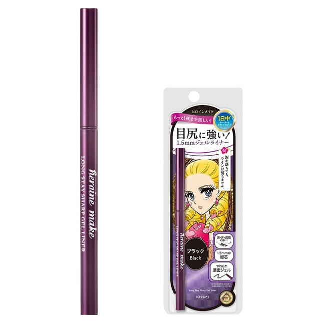KISSME HEROINE MAKE Heroine Make Long Stay Sharp Gel Liner N 0.08g, 01 Black