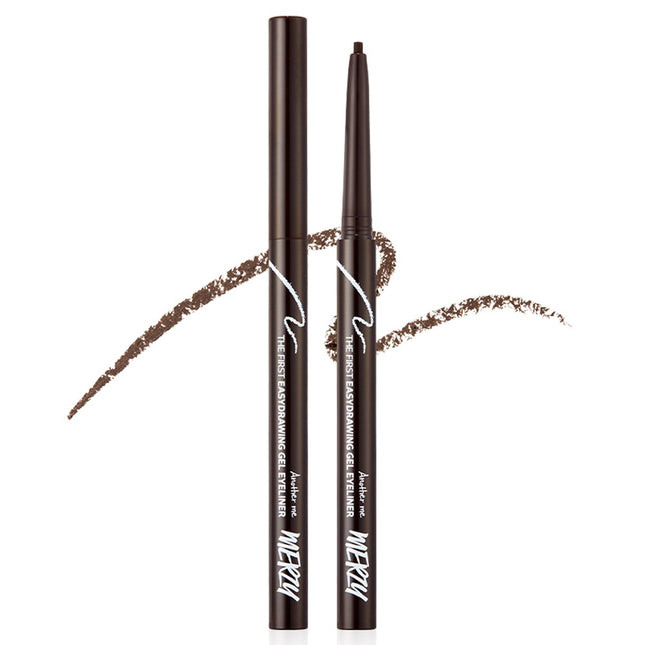 MERGE  The First Easy Drawing Gel Eyeliner 0.14g, EG2 Chestnut, 1 count