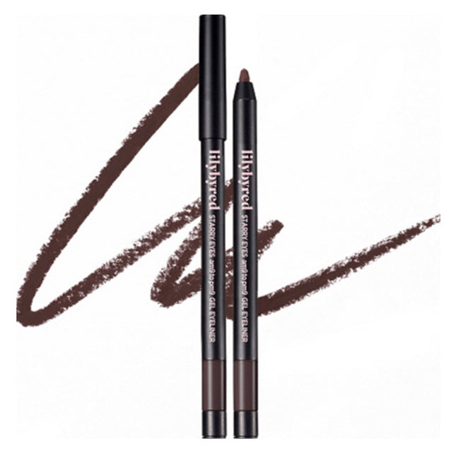 LILYBYRED  Starry Eyes Nine to Nine Gel Eyeliner 0.5g, 18 Hazel Brown, 1 count