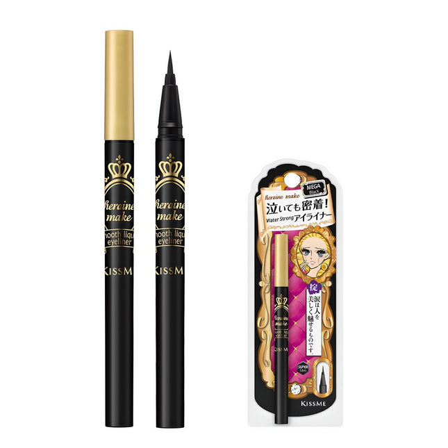 HEROINE MAKE  Smooth Liquid Eyeliner P 0.4ml, Deep Black, 1 Count