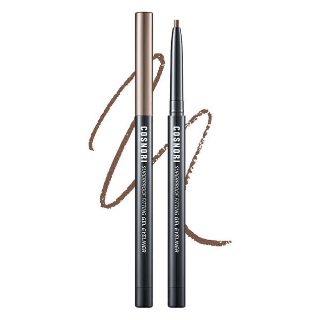 COSNORI Cosnori Superproof Fitting Gel Eyeliner Pencil 0.13g, 14 Ash Brown, 1 Count