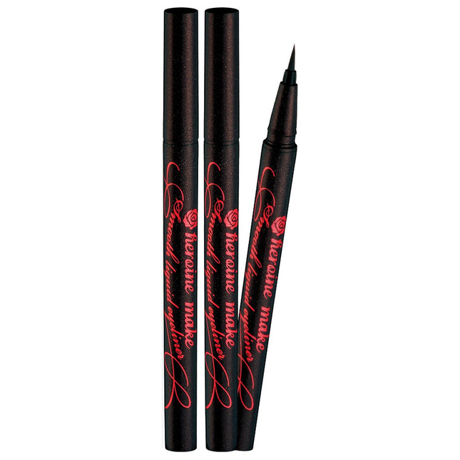 HEROINE MAKE  Smooth Liquid Eyeliner 0.4ml, 03 Brown Black, 2 Count