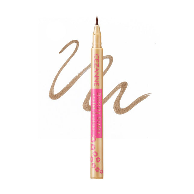 CEZANNE  Drawing Double Eyeliner 10 Light Brown, 1 count