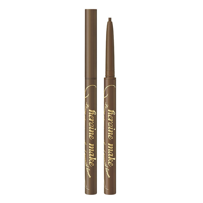 HEROINE MAKE  Long Stay Smooth Gel Pencil Eyeliner 0.1g, 1 Count, 04 Ash Brown