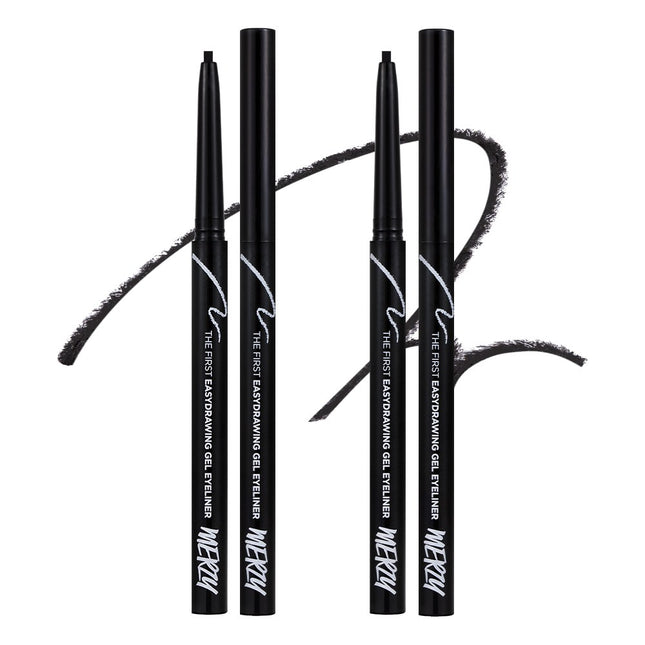 MERGE  The First Easy Drawing Gel Eyeliner 0.14g, EG1 Conte, 2 Count