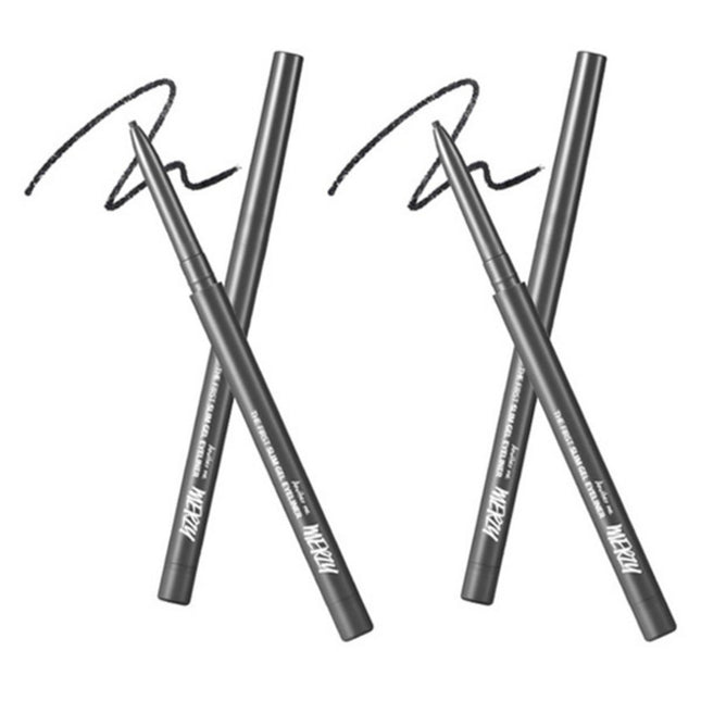 MERZY  The First Slim Gel Eyeliner 0.05g, GS2 Black Spinel, 2 Count