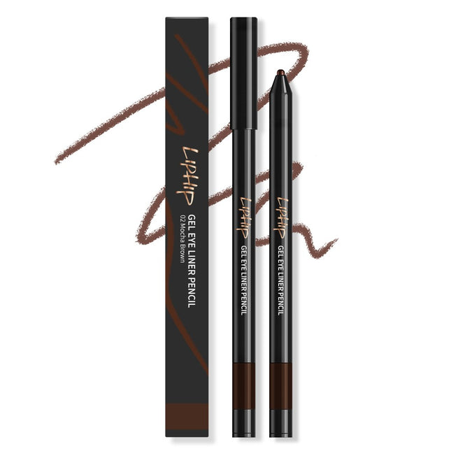 RIPHIP Liphip Gel Eyeliner Pencil 0.4g, 02 Mocha Brown, 1 Count