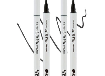 MERZY  THE FIRST SLIM PEN EYELINER 0.45g, SP1 BLACK JEAN, 2pcs