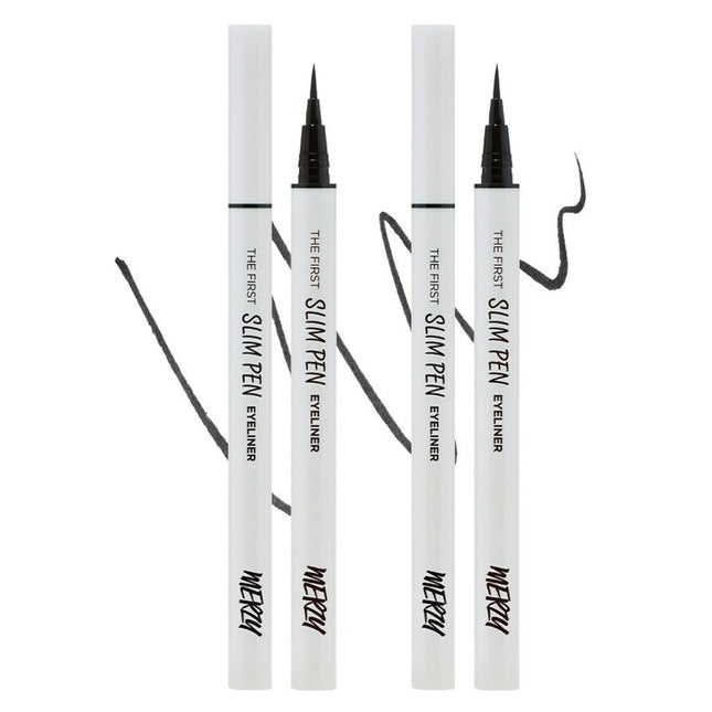 MERZY  THE FIRST SLIM PEN EYELINER 0.45g, SP1 BLACK JEAN, 2pcs