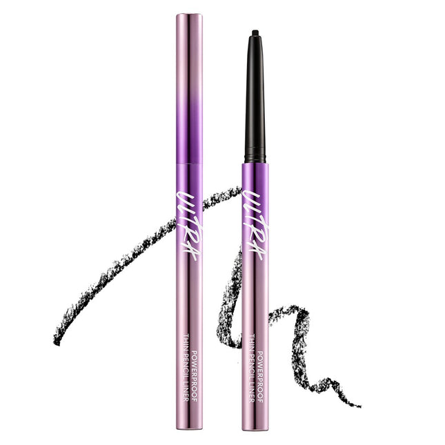 MISSHA  Ultra-Fit Powerproof Thin Pencil Liner 0.12g, 1 Pack, Dark Black
