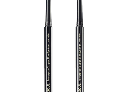 THE SAEM  Eco Soul Waterproof Ultra Slim Eyeliner 0.1g, Night Black, 2 count