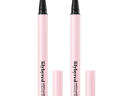 LILYBYRED  9 to 9 Survival Pen Liner 0.6g, Matte Black, 2pk