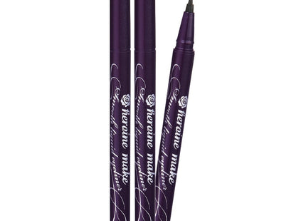 HEROINE MAKE  Smooth Liquid Eyeliner 0.4ml, 01 Deep Black, 2 Count