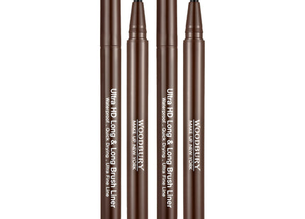 WOODBURY  Ultra HD Long & Long Brush Liner 0.6g, Brown, 2 Count