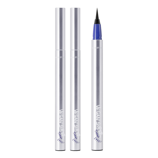 NONE Vegan Super Shine Pen Eyeliner L01 Stellar Basic Black 2-Pack
