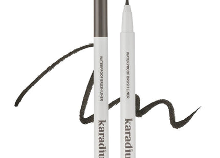 CARADIUM  Waterproof Brush Eyeliner, Real Black, 1 count