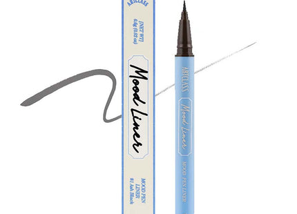 TOO COOL FOR SCHOOL ARTCLASS Mood Pen Liner 0.6g, No.1 Ash Black, 1 count