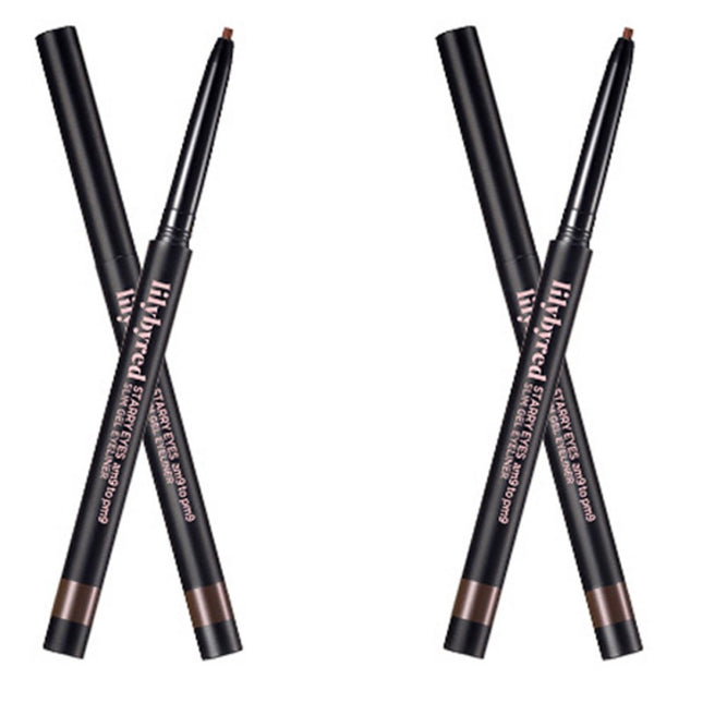 LILYBYRED  Starry Eyes Nine to Nine Slim Gel Eyeliner, 3 Walnut Brown, 2 Count