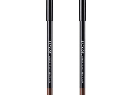 TONYMOLY  Back Gel Miracle Fit Superproof Liner 0.5g, 2 Colors Edge Brown, 2 Count