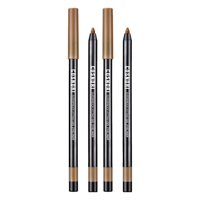 COSNORI  Superproof Fitting Gel Eyeliner Pencil 0.4g, 05 Glam Bronze, 2 Count