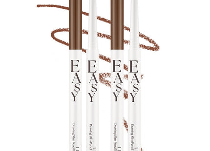 IPKN  Easy Drawing Slim Pencil Eyeliner 0.13g, 03 Mellow Brown, 2 Count