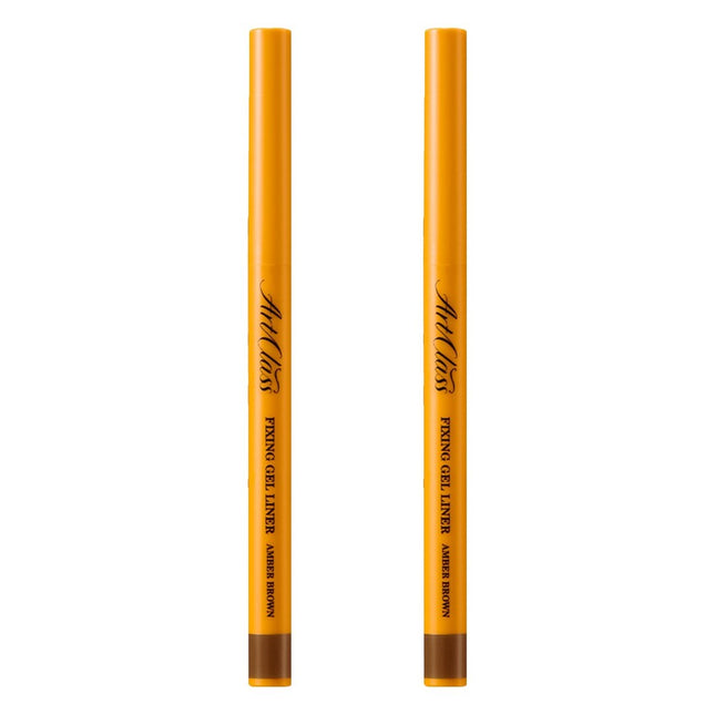 TOOCOOLFORSCHOOL Art Class Fixing Gel Liner 0.15g, No. 3 Amber Brown, Set of 2