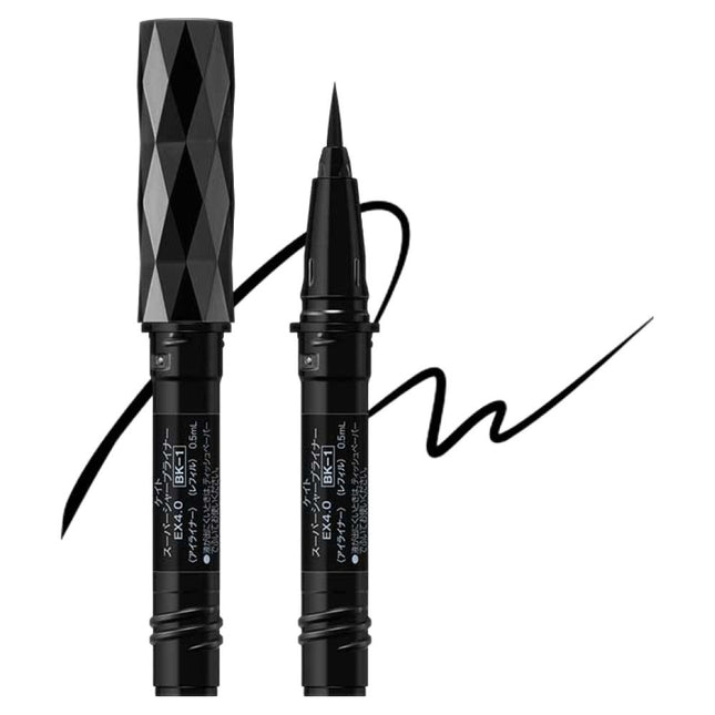 KATE  Super Sharp EX4.0 Eyeliner Refill Double Set 0.5ml, BK-1 Deep Black, 1 Piece