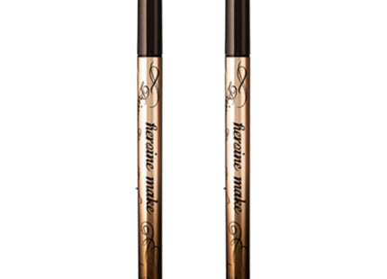 HEROINE MAKE  Prime Liquid Eyeliner Rich Keep 0.4ml, 02 Brown Black, 2 Count