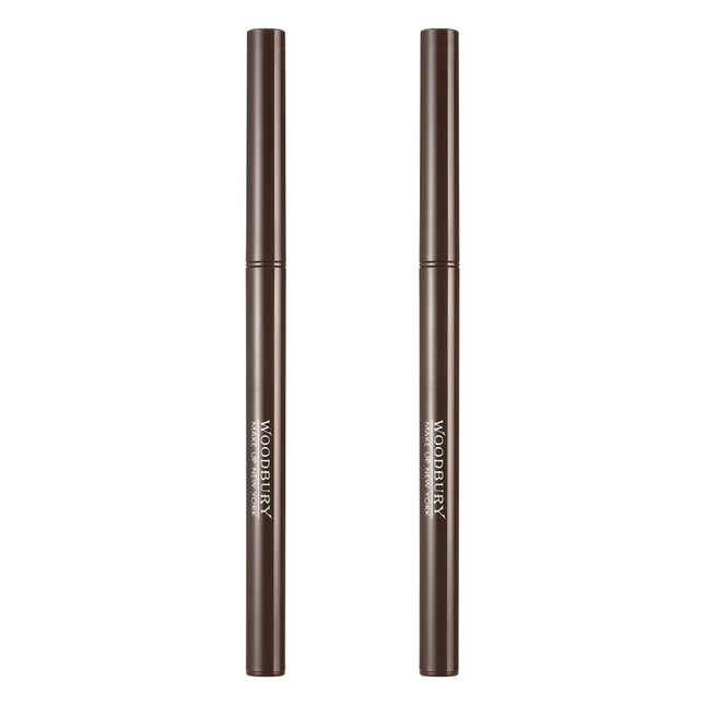 WOODBURY  Creamy Gel Super Slim Auto Eyeliner 0.12g, Brown, 2 Count