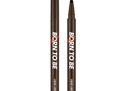 APIEU  Born to Be Mad Proof Liquid Eyeliner 0.6g, 02 Black Brown, 1 count
