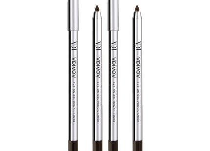 VIDIVICI  Ion Gel Pencil Liner 0.5g, BB804 Brownie (No Pearl), Set of 2