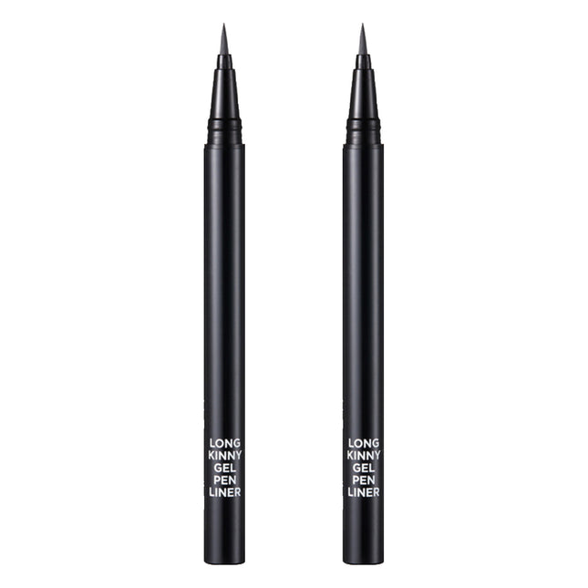TONYMOLY  Perfect Eyes Longkinny Gel Pen Liner 2, Gel Brown, 2 count